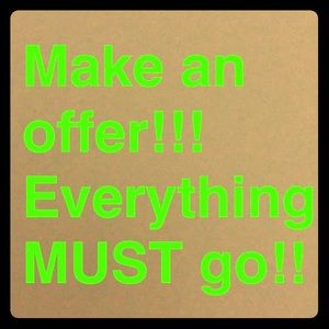 All reasonable offers are welcome